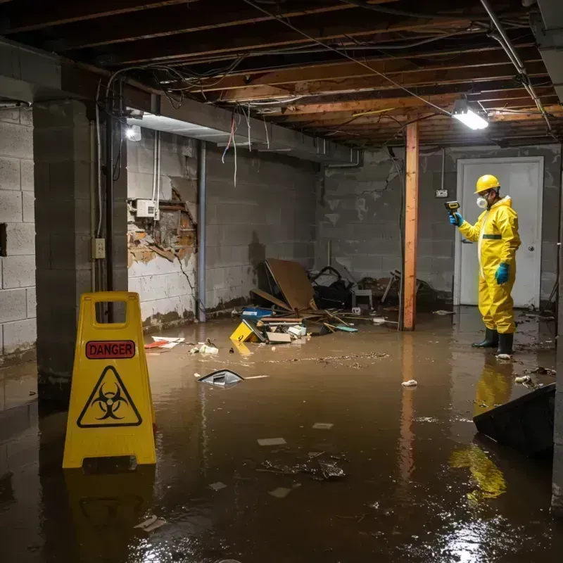 Flooded Basement Electrical Hazard in Dresden, TN Property